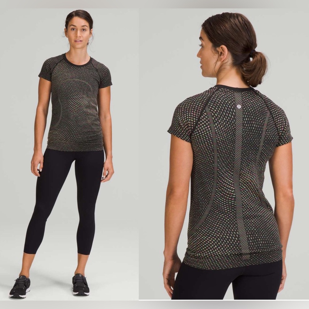 Swiftly Tech 2.0 Short Sleeve Neon Grid Warp